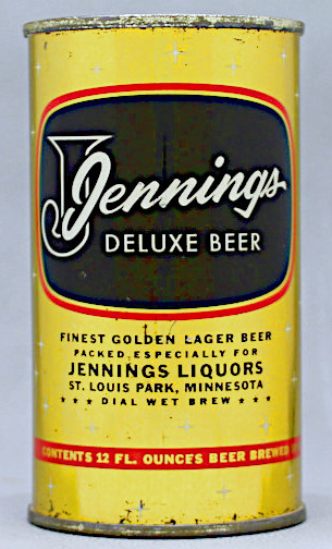 Jennings Deluxe Beer Flat Top Can
