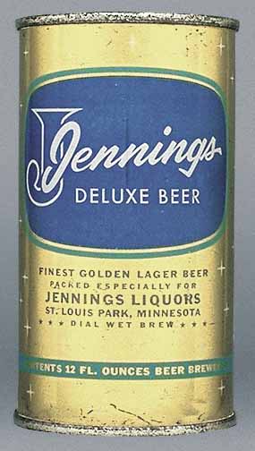 Jennings Deluxe Beer Flat Top Can