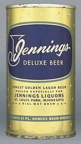 Jennings Deluxe Beer Flat Top Can