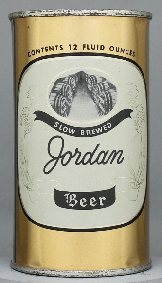 Jordan Slow Brewed Beer Flat Top Can