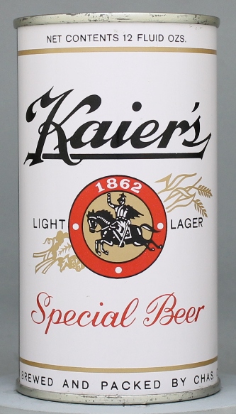 Kaier's Light Lager Beer Flat Top Can