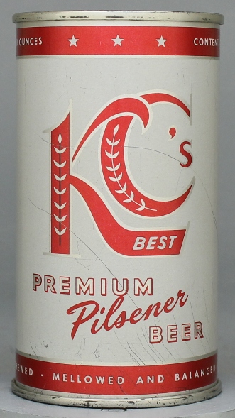 Kc's Best Premium Pilsener Beer Flat Top Can