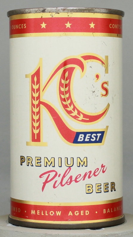 Kc's Best Premium Pilsner Beer Flat Top Can