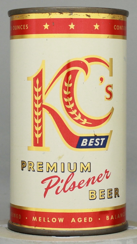 Kc's Best Premium Pilsener Beer Flat Top Can
