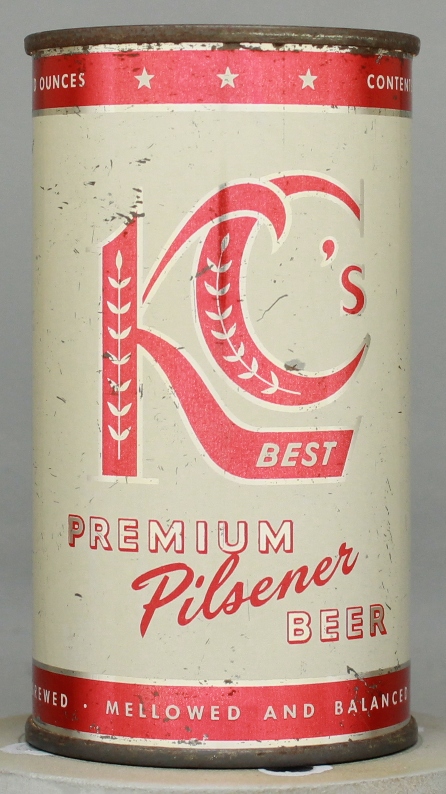 Kc's Best Premium Pilsener Beer Flat Top Can