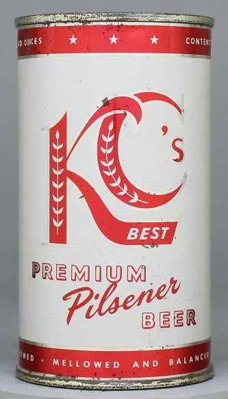 Kc's Best Premium Pilsener Beer Flat Top Can