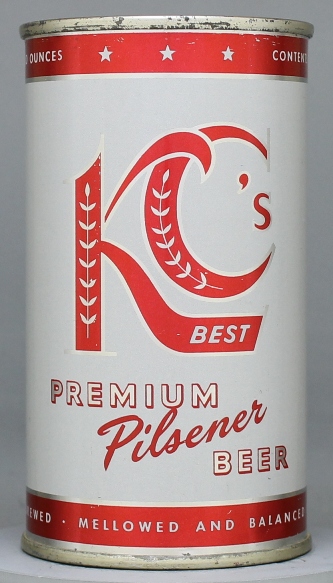 Kc's Best Premium Pilsener Beer Flat Top Can