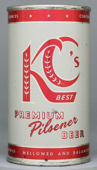 Kc's Best Premium Pilsener Beer Flat Top Can