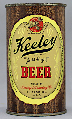 Keeley Beer Flat Top Can