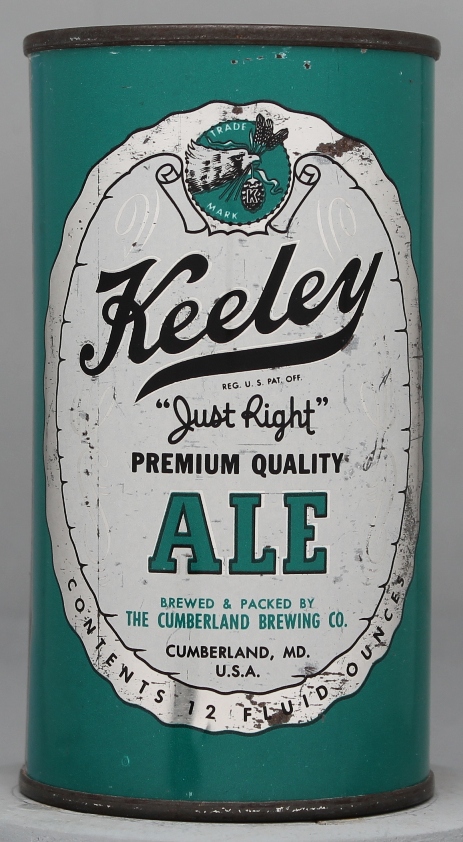Keeley Premium Quality Ale Flat Top Can