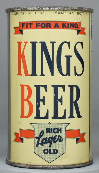 Kings Beer Flat Top Can