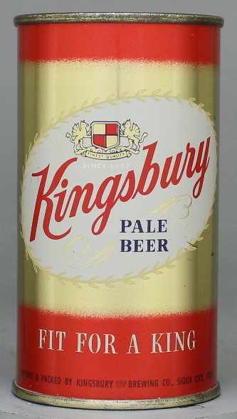 Kingsbury Pale Beer Flat Top Can