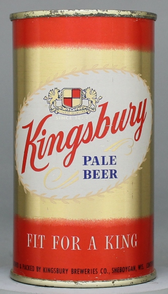Kingsbury Pale Beer Flat Top Can