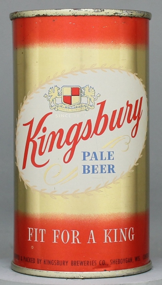 Kingsbury Pale Beer Flat Top Can