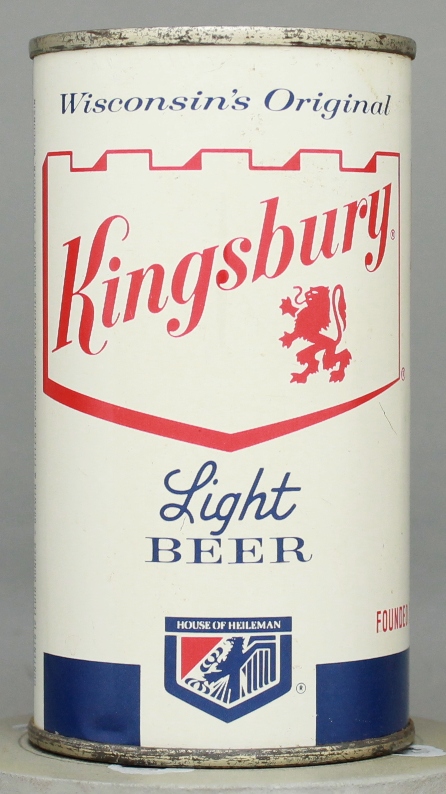 Kingsbury Light Beer Flat Top Can