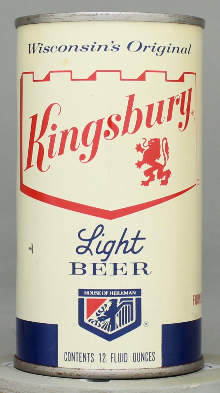 Kingsbury Light Beer Flat Top Can