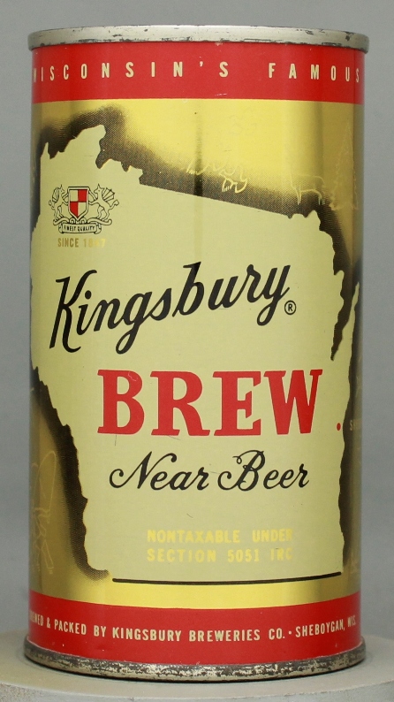 Kingsbury Brew Near Beer Flat Top Can