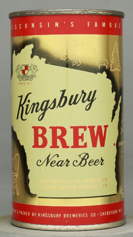 Kingsbury Brew Near Beer Flat Top Can