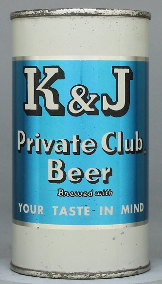K & J Private Club Beer Flat Top Can