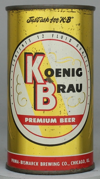Koenig Brau Premium Beer Flat Top Can