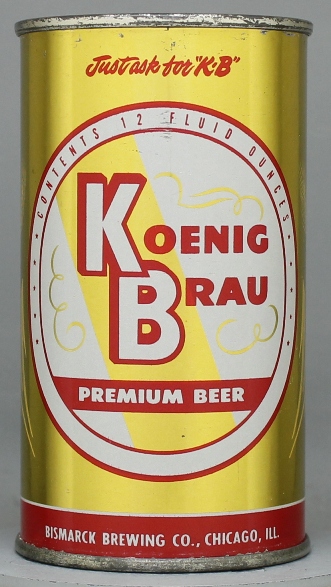Koenig Brau Premium Beer Flat Top Can