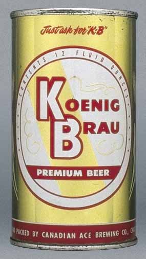 Koenig Brau Premium Beer Flat Top Can