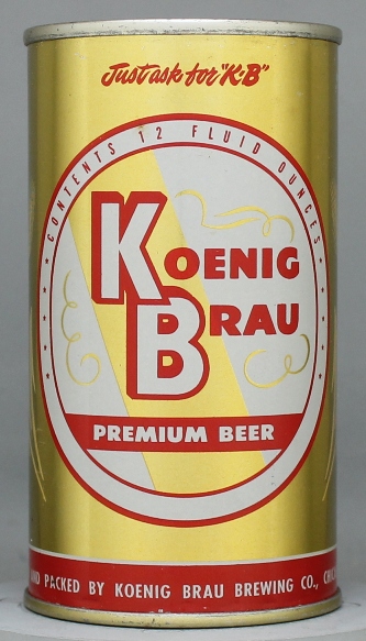 Koenig Brau Premium Beer Flat Top Can