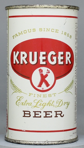 Krueger Extra Dry Light Beer Flat Top Can