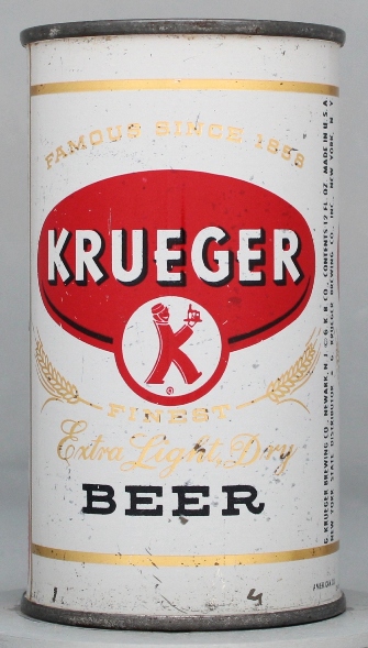 Krueger Extra Dry Light Beer Flat Top Can
