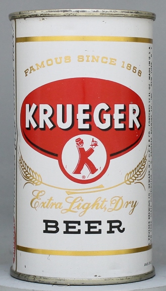 Krueger Extra Dry Light Beer Flat Top Can