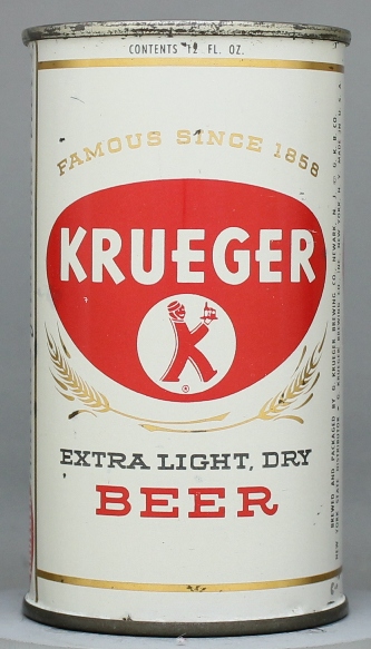 Krueger Extra Dry Light Beer Flat Top Can
