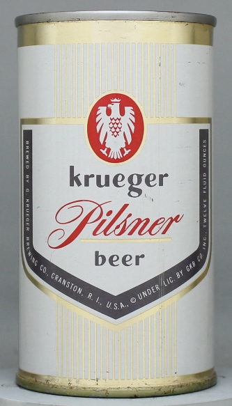 Krueger Pilsner Beer Flat Top Can