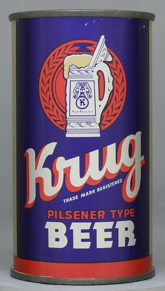 Krug Pilsner Type Beer Flat Top Can