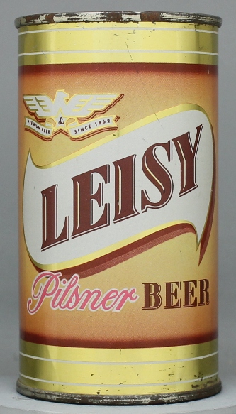 Leisy Pilsner Beer Flat Top Can