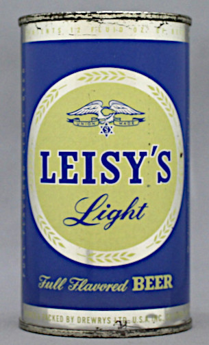 Leisy's Light Full Flavor Beer Flat Top Can