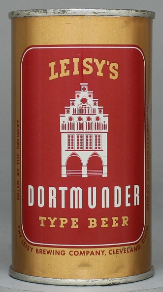 Leisy's Dortmunder Type Beer Flat Top Can