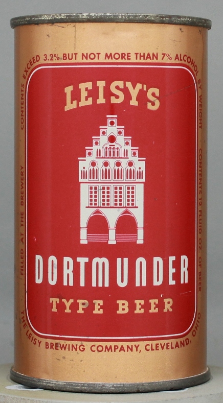 Leisy's Dortmunder Type Beer Flat Top Can