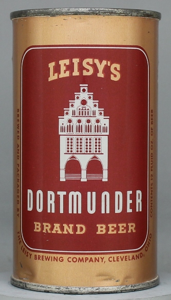 Leisy's Dortmunder Brand Beer Flat Top Can