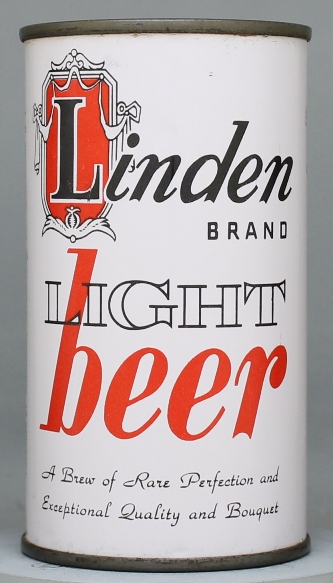 Linden Brand Light Beer Flat Top Can