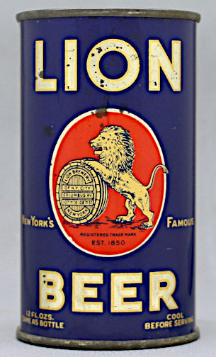 Lion Beer Flat Top Can