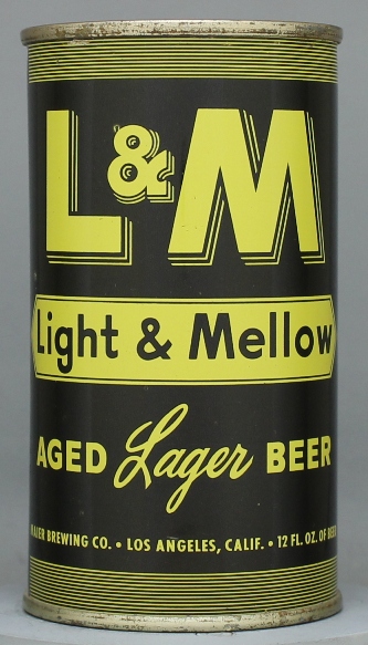 L & M Aged Lager Beer Flat Top Can