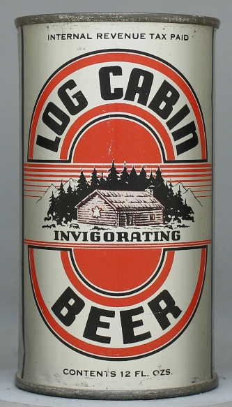 Log Cabin Beer Flat Top Can