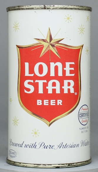 Lone Star Beer Flat Top Can