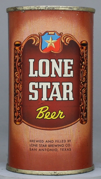 Lone Star Beer Flat Top Can