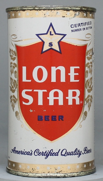 Lone Star Beer Flat Top Can