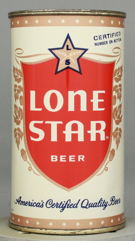 Lone Star Beer Flat Top Can
