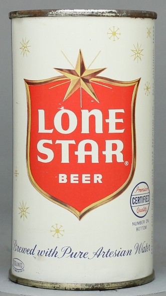 Lone Star Beer Flat Top Can