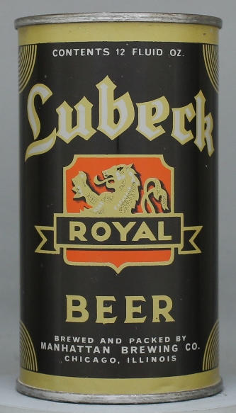Lubeck Royal Beer Flat Top Can