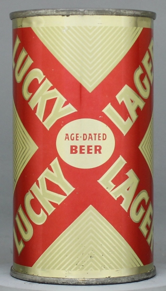 Lucky Lager Aged Dated Beer Flat Top Can