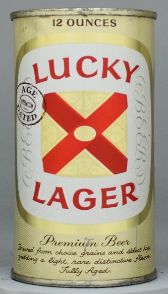Lucky Lager Aged Dated Beer Flat Top Can